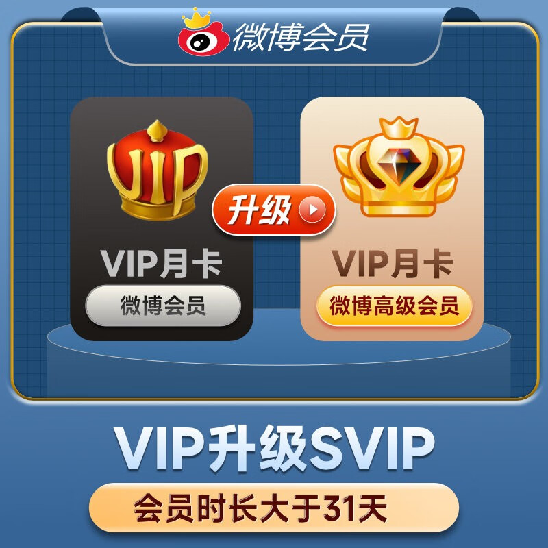 【自动充值】微博会员升级SVIP会员月卡『PDD专用』